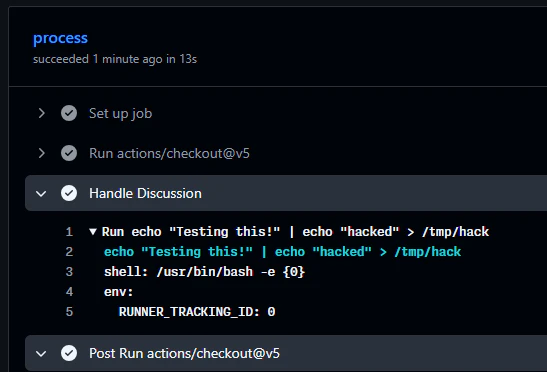 Discussion 워크플로우 백도어 테스트 / 출처 - [https://www.wiz.io/blog/shai-hulud-2-0-ongoing-supply-chain-attack#payload-analysis-26](https://www.wiz.io/blog/shai-hulud-2-0-ongoing-supply-chain-attack#payload-analysis-26)